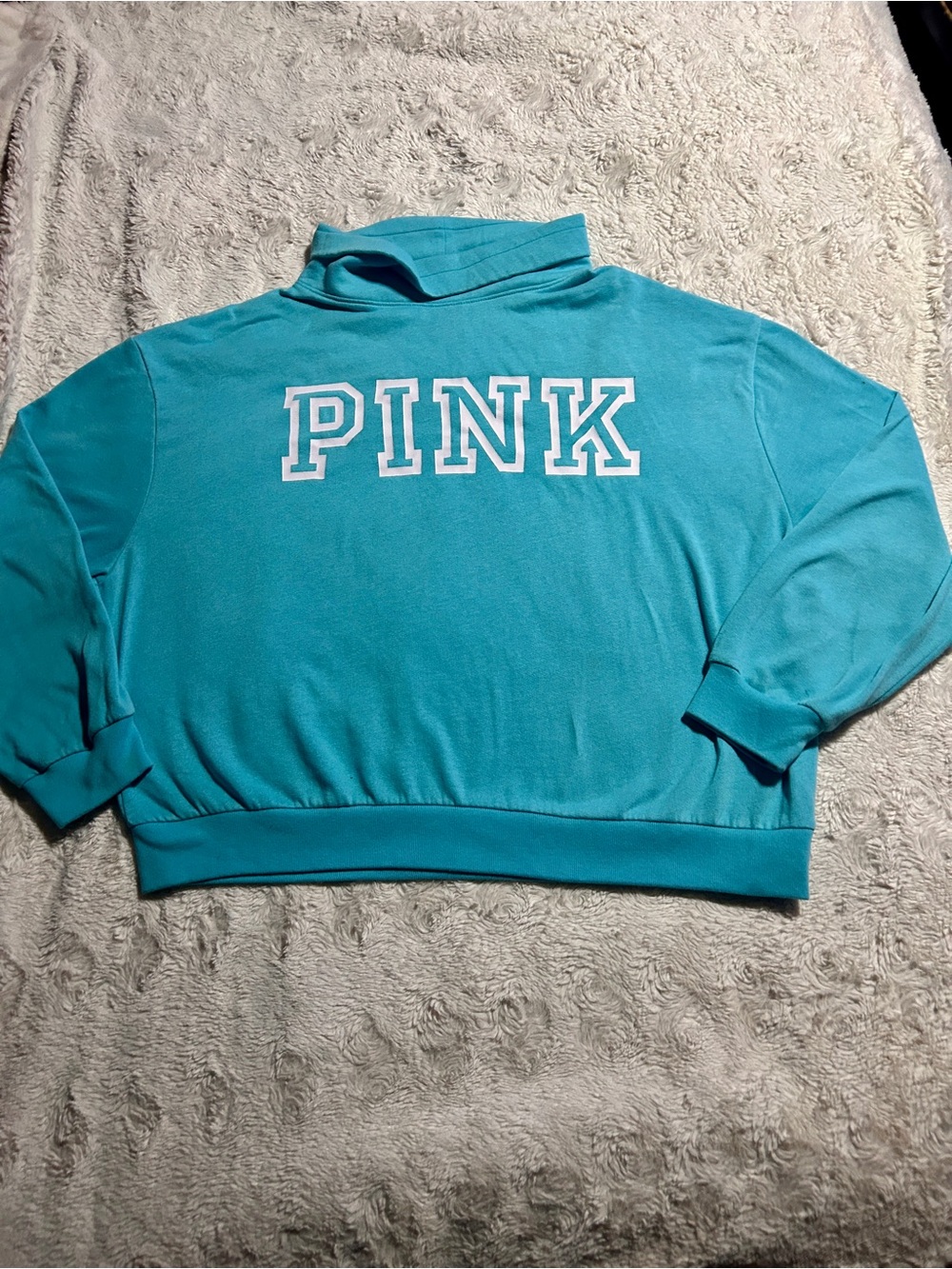 Victoria's Secret PINK Turquoise Sweatshirt Medium